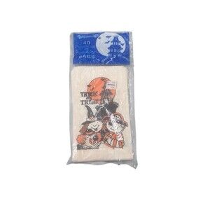 Vintage SEALED Halloween 40 Trick Or Treat Paper Candy Bags 90’s Fast Shipping